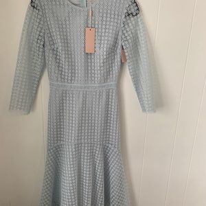 Lace midi mermaid dress